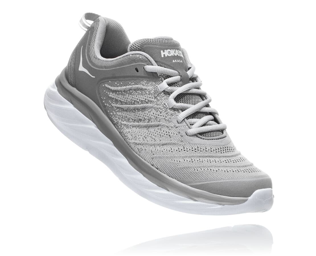 Hoka One One Akasa South Africa - Mens Wide Running Shoes - Grey Silver,KCOVN-3415